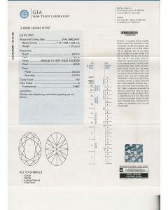 1.02 Ct. GIA Certified GVS2 Oval Shape Diamond.