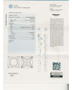 1.03 Ct. GIA Certified GVVS1 Princess Cut Diamond.
