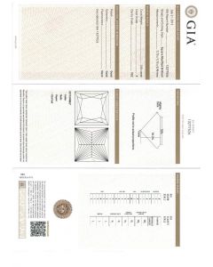 3.04 Ct. GIA Certified FVS2 Princess Cut Diamond.
