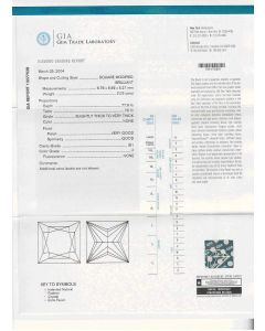 2.02 Ct. GIA Certified FSI1 Princess Cut Diamond.
