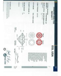 2.17 Ct. EGL Certified JI1 Round Brilliant Cut Diamond.