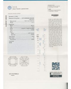1.01 Ct. GIA Certified GVVS2 Asscher Cut Diamond.