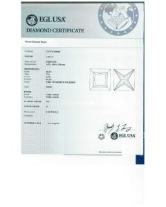 1.01 Ct. EGL Certified HVS1 Princess Cut Diamond.