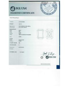 1.01 Ct. EGL Certified ESI2 Radiant Cut Diamond.
