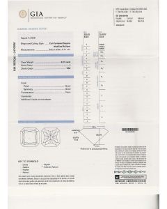 3.01 Ct. GIA Certified JVS2 Radiant Cut Diamond.