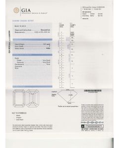 1.01 Ct. GIA Certified FVVS2 Emerald Cut Diamond.