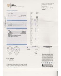 1.02 Ct. GIA Certified KSI2 Pear Shape Diamond.