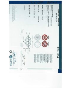 3.01 Ct. EGL Certified HVS2 Round Brilliant Cut Diamond.