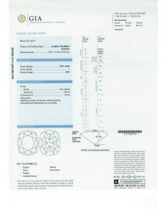 2.01 Ct. GIA Certified IVS1 Cushion Cut Diamond.