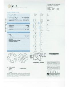 1.70 Ct. GIA Certified GVS2 Round Brilliant Cut Diamond.