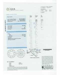 1.01 Ct. GIA Certified HSI1 Round Brilliant Cut Diamond.
