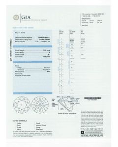 1.50 Ct. GIA Certified KSI1 Round Brilliant Cut Diamond.