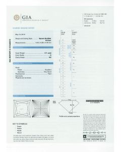 1.01 Ct. GIA Certified GSI2 Princess Cut Diamond.