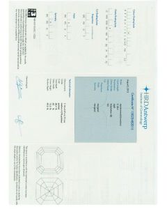 2.18 Ct. HRD Certified KVS1 Asscher Cut Diamond.