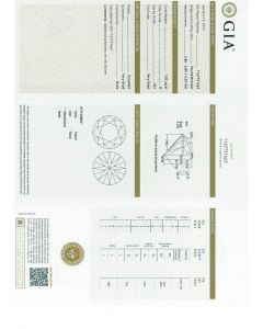 1.30 Ct. GIA Certified HVS1 Round Brilliant Cut Diamond.