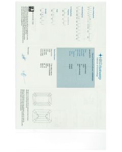 2.00 Ct. HRD Certified JVS1 Emerald Cut Diamond.