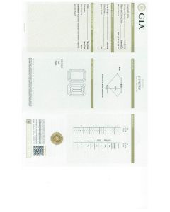 1.60 Ct. GIA Certified JVS1 Emerald Cut Diamond.