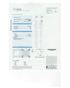 1.01 Ct. GIA Certified DSI2 Princess Cut Diamond.