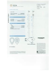 3.02 Ct. GIA Certified JIF Pear Shape Diamond.