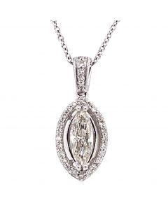 0.95 Ct. Total Weight Diamond Pendant.