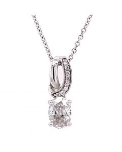 0.63 Ct. Total Weight Diamond Pendant.