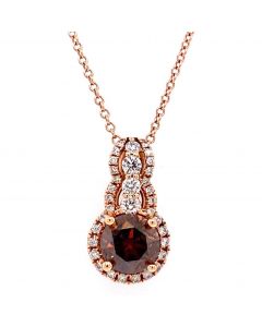 1.25 Ct. Total Weight Fancy Color Diamond Pendant.