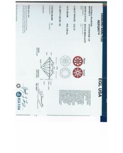 2.32 Ct. EGL Certified G SI1 Round Brilliant Cut Diamond.