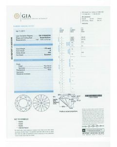 1.70 Ct. GIA Certified G VS2 Round Brilliant Cut Diamond.