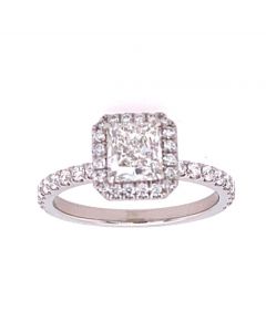 1.20 Ct. GIA Certified Platinum Diamond Engagement Ring.