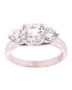 1.00 Ct. Round Brilliant Cut Diamond Engagement Ring.