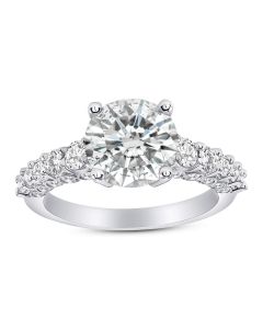 2.46 Ct. EGL Certified Round Brilliant Cut Diamond Engagement Ring.