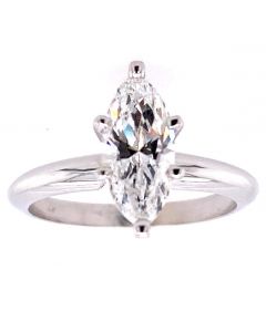 1.11 Ct. EGL Certified Marquise Shape Diamond Engagement Ring.
