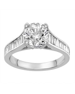 2.04 Ct. EGL Certified Round Brilliant Cut Diamond Engagement Ring.