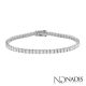5.28 CT. Total Weight Princess Cut Diamond Bracelet.