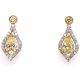 2.98 Ct. Total Weight Light Fancy Yellow Diamond Earrings.