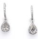 2.34 Ct. Total Weight Pear Shape Diamond Earrings.