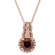 1.25 Ct. Total Weight Fancy Color Diamond Pendant.