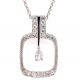 1.51 Ct. Total Weight Diamond Pendant.
