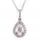 0.69 Ct. EGL Certified Pear Shape Diamond Pendant.