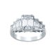 2.05 Ct. Emerald Cut Diamond Engagement Ring.