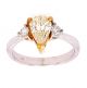 0.98 Ct. Pear Shape Fancy Color Diamond Engagement Ring.