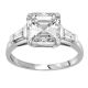 3.02 Ct. Asscher Cut Diamond Engagement Ring.
