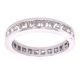 2.40 Ct. Total Weight Princess Cut Diamond Eternity Wedding Ring.