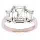 2.00 Ct. GIA Certified Emerald Cut Diamond Engagement Ring.