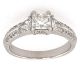 0.70 Ct. GIA Certified Radiant Cut Diamond Engagement Ring.