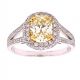 1.05 Ct. Oval Shape Fancy Color Diamond Ring.