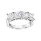 Platinum 4 Asscher Cut GIA Certified Diamonds 3.81 Carat Total Weight Wedding Ring.